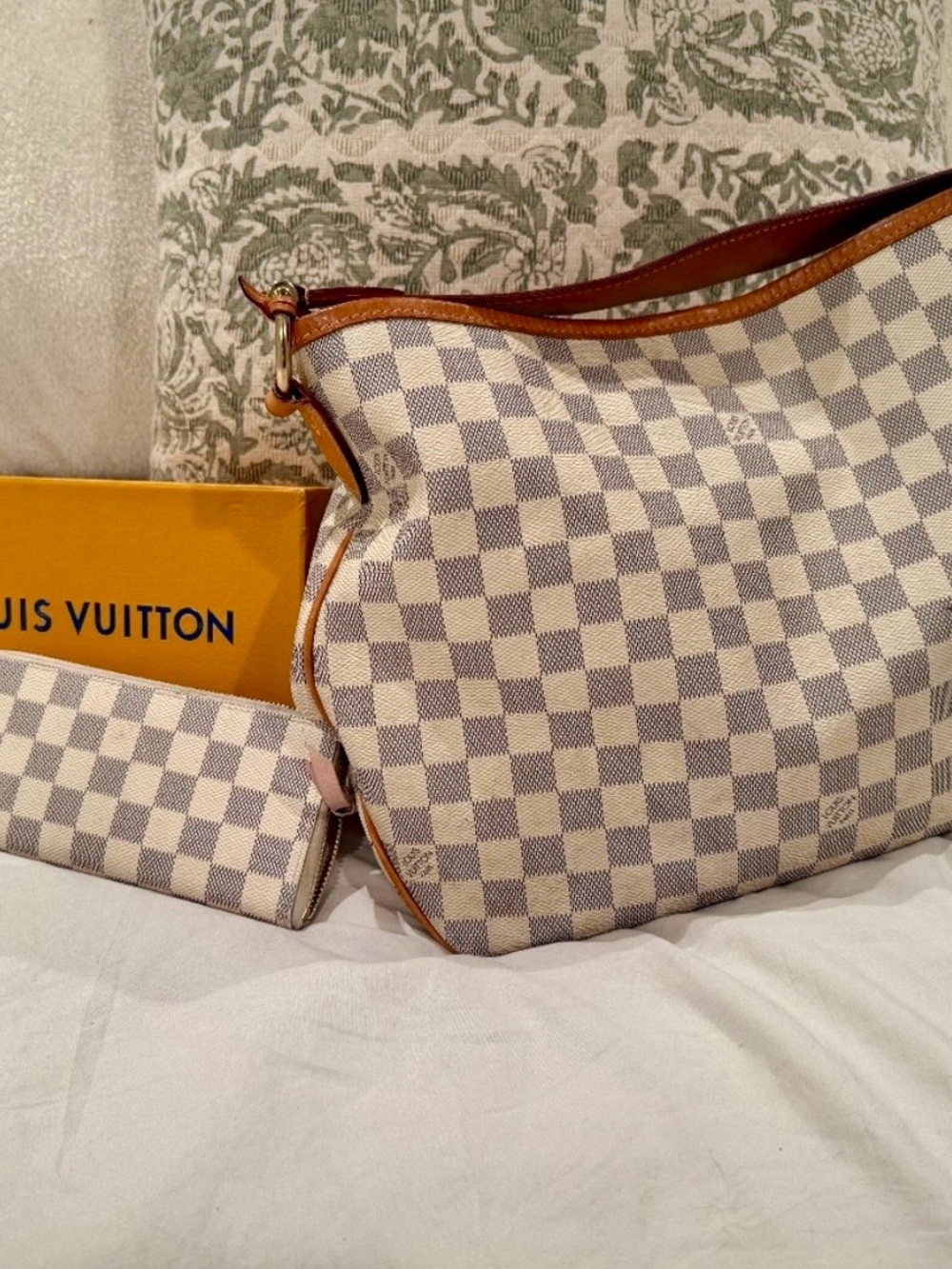Louis Vuitton Delightful PM Damier Azur Canvas Shoulder Bag SD1156